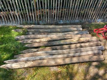 Poteaux en robinier et en châtaignier - 220 cm | 190 cm - di, Enlèvement, Utilisé, Poteaux