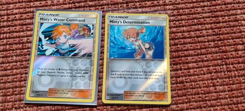 2 Misty's Trainer Reverse Holo Kaarten - Conditie NM, Hobby en Vrije tijd, Verzamelkaartspellen | Pokémon, Zo goed als nieuw, Meerdere kaarten