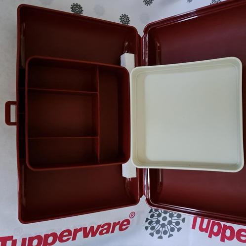 Étui de voyage/travelette/boîte à bijoux Tupperware, Maison & Meubles, Cuisine| Tupperware, Neuf, Blanc, Rouge, Enlèvement ou Envoi