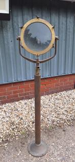 Pracht antieke scheepslamp, schijnwerper lamp, zoeklicht., Ophalen, Gebruikt, Industrieel-nautisch-vintage- stoer wonen-stoer werken