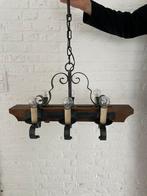 Smeedijzeren luster, Ophalen, Jaren 70-80?, Zo goed als nieuw, Minder dan 50 cm