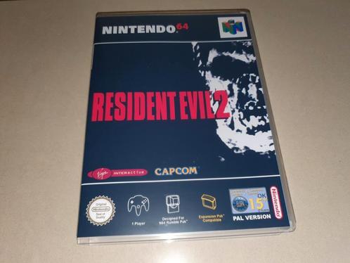 Resident Evil 2 N64 Game Case, Consoles de jeu & Jeux vidéo, Jeux | Nintendo 64, Comme neuf, Envoi