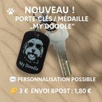 Porte-clés / Médaille "My Doodle" personnalisable., Ophalen of Verzenden, Zo goed als nieuw