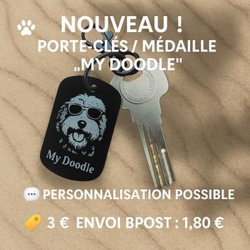 Porte-clés / Médaille "My Doodle" personnalisable. beschikbaar voor biedingen