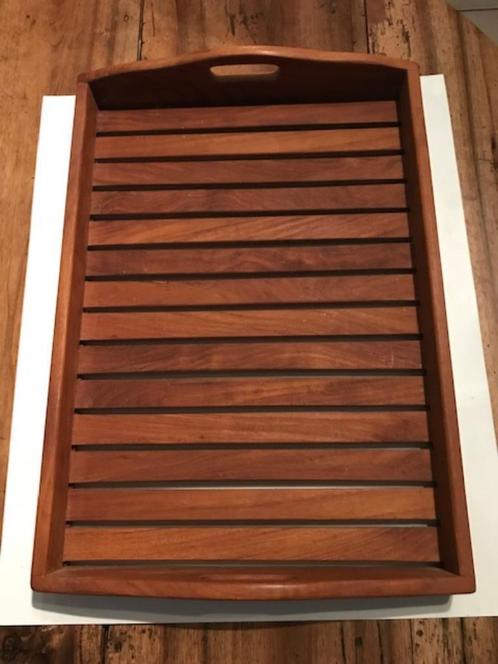 Teak dienblad "Royal Arrow" 64 x 38,5 cm, Huis en Inrichting, Woonaccessoires | Dienbladen, Nieuw, Hout, Rechthoekig, Ophalen of Verzenden