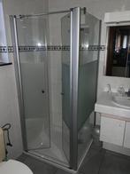 Douche Huppe - douchebak en 2 wanden - 90x90, Ophalen, Gebruikt, Glas, Douche