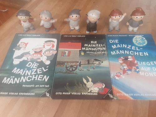 Die Mainzel-Männchen 6 poupées + 3 livres série complète., Collections, Poupées, Utilisé, Poupée, Enlèvement ou Envoi