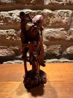 Houten beeldje Shou Xing – Chinese god van langlevendheid, Antiek en Kunst, Ophalen of Verzenden