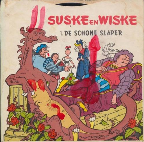 (s22) Suske en Wiske, De Schone Slaper 33 toeren vinyl plaat, Verzamelen, Stripfiguren, Gebruikt, Suske en Wiske, Verzenden
