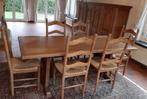 Eiken tafel met 6 stoelen, Ophalen, Gebruikt, Klassiek / retro, Eikenhout