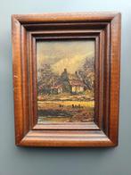 Petit tableau ancien – huile sur toile, Antiquités & Art, Art | Peinture | Classique, Enlèvement ou Envoi