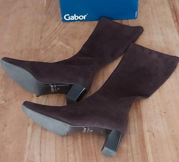 Chique Leren Winterlaarzen mt.40 Als Nieuw van 150 voor 59€. beschikbaar voor biedingen