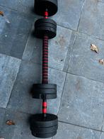 Lange bar - 18kg - ook op te delen in 2 dumbells, Sport en Fitness, Ophalen, Nieuw