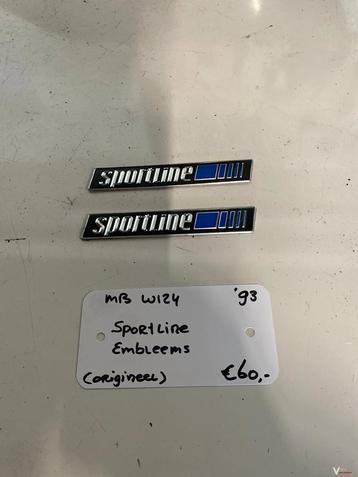 Mercedes W124 1993 Sportline Embleems set origineel  beschikbaar voor biedingen