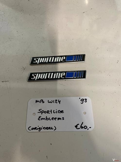 Mercedes W124 1993 Sportline Embleems set origineel, Auto-onderdelen, Carrosserie, Gebruikt, Ophalen of Verzenden