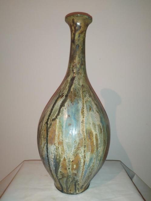 Roger Guerin - grote art deco vaas - zoutglazuur, Antiek en Kunst, Antiek | Vazen, Ophalen of Verzenden