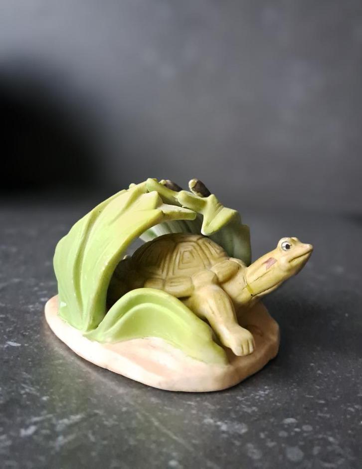 Franklin Mint 1984 Woodland Surprises  Schildpad - Turtle, Verzamelen, Beelden en Beeldjes, Zo goed als nieuw, Ophalen of Verzenden