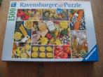 Tijd voor pasta ! Puzzel Ravensburger 1500 st, Hobby en Vrije tijd, Ophalen of Verzenden, 500 t/m 1500 stukjes, Nieuw, Legpuzzel