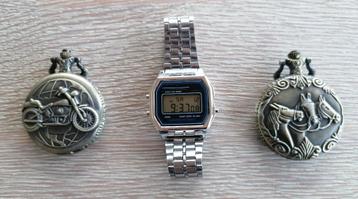 2 zakhorloges & 1 digitaal uurwerk. beschikbaar voor biedingen