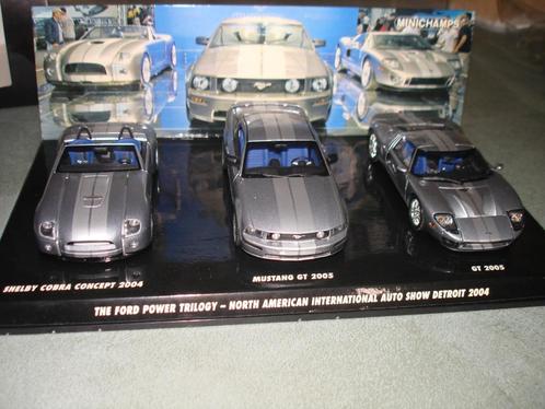 Ford Power Trilogy Detroit 2004 3 car Set, Hobby en Vrije tijd, Modelauto's | 1:43, Nieuw, Auto, MiniChamps, Ophalen of Verzenden