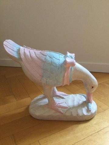 Gebeeldhouwde Houten Gans/Eend beschikbaar voor biedingen