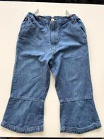 blauwe broek met uitsnijding aan de achterkant - maat 128/8, Broek, Gebruikt, Meisje, Ophalen of Verzenden