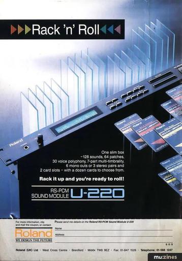 ROLAND U-220 compleet inclusief soundcards beschikbaar voor biedingen