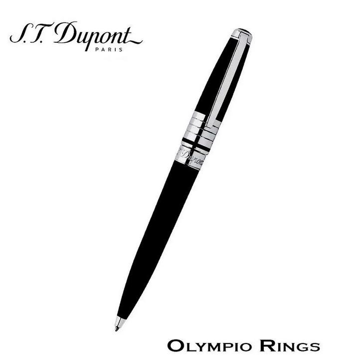 S.T. Dupont Olympio Rings Stylo bille, Collections, Stylos, Comme neuf, Stylo, Avec boîte, Enlèvement ou Envoi