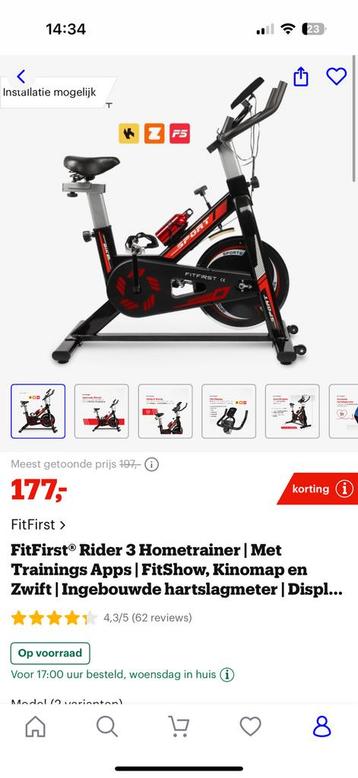 Fitnessfiets, Sport en Fitness, Ophalen, Zo goed als nieuw