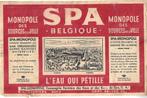 SPA  L'EAU QUI PETILLE.  ANCIENNE ETIQUETTE, Enlèvement ou Envoi
