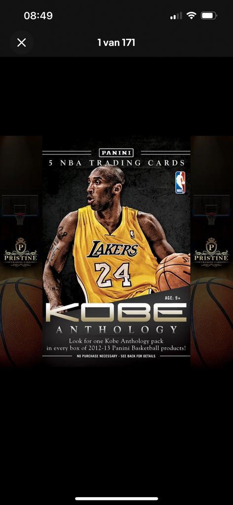 2012-13 Kobe Bryant Anthology panini 109 cards lot, Hobby en Vrije tijd, Stickers en Plaatjes, Zo goed als nieuw, Meerdere plaatjes
