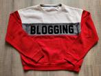 Trui / sweater rood/wit/grijs C&A maat 158 / 164., Kinderen en Baby's, Kinderkleding | Maat 164, C&A, Meisje, Trui of Vest, Ophalen of Verzenden