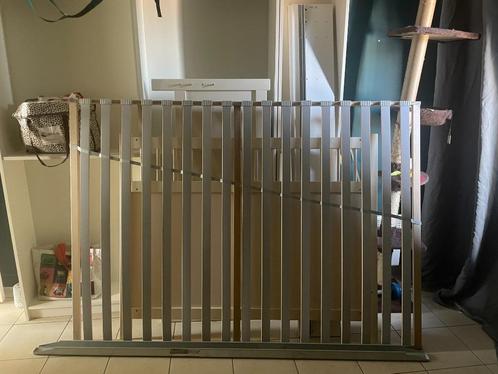 IKEA HEMNES bed, circa 2012, wit, Huis en Inrichting, Slaapkamer | Bedden, Gebruikt, Twijfelaar, 140 cm, 200 cm, Hout, Wit, Ophalen