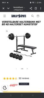 Halterbank, Sport en Fitness, Fitnessmaterialen, Ophalen, Zo goed als nieuw