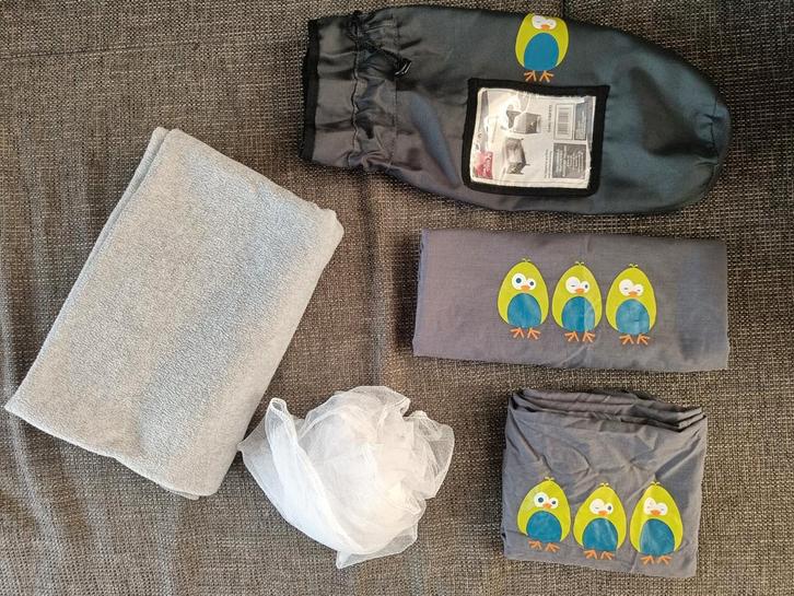 Lakenset ChildWheels voor reisbedje, Kinderen en Baby's, Dekens, Slaapzakjes en Inbakerproducten, Zo goed als nieuw, Deken, Ophalen of Verzenden