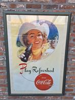 Poster in kader 1951 coca cola 77x100cm, Verzamelen, Ophalen, Zo goed als nieuw