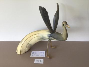 beau paon de 25 cm de haut et 25 cm de long, Enlèvement ou Envoi