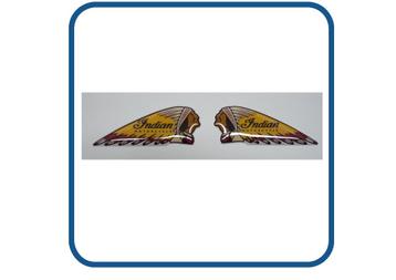 Indian Helm, tank, frame, Bike Motor sticker in 3D set prijs beschikbaar voor biedingen