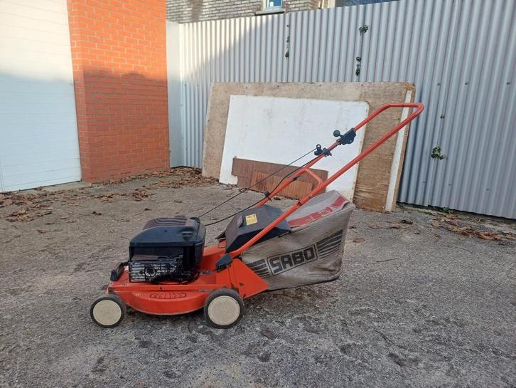 Sabo 43-4th, Tuin en Terras, Grasmaaiers, Gebruikt, Benzine-grasmaaier, 40 t/m 49 cm, Opvangzak, Ophalen