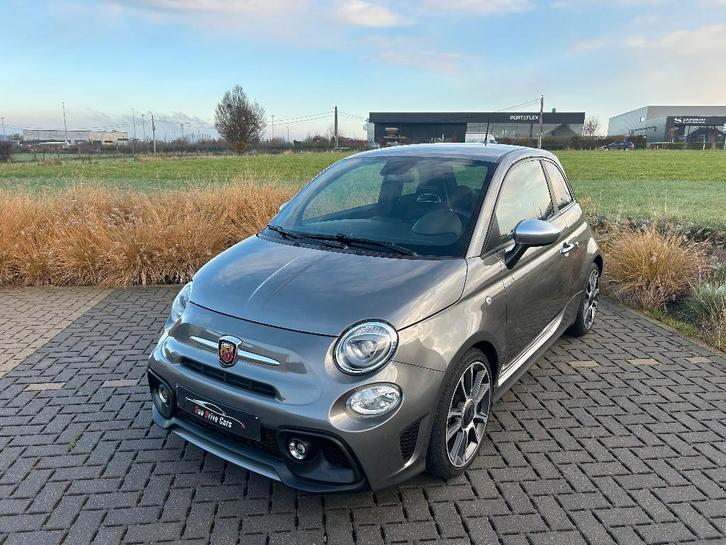 Abarth 595 Turismo, Auto's, Abarth, Particulier, Android Auto, Benzine, 3 deurs, Handgeschakeld, Zilver of Grijs, Zwart, Leder