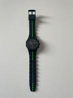 Swatch zwarte horloge, Ophalen of Verzenden, Zo goed als nieuw