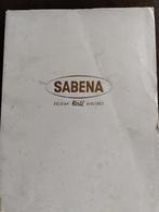 Sabena brochure, Verzamelen, Luchtvaart en Vliegtuigspotten, Ophalen of Verzenden