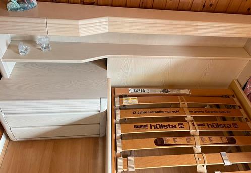 Eenpersoonsbed met vaste ladekast, Huis en Inrichting, Slaapkamer | Bedden, Zo goed als nieuw, Ophalen