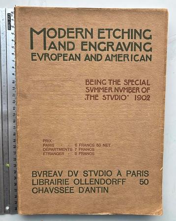 Modern etching and engraving (The Studio 1902) beschikbaar voor biedingen