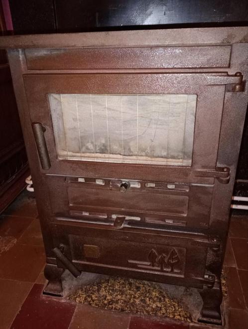 Surdiac hout- en houtskoolkachel, Huis en Inrichting, Kachels, Gebruikt, Vrijstaand, Kolenkachel, Hout, Ophalen