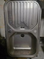 evier 1 bac inox 80x47, Ophalen of Verzenden, Nieuw, Inox, Wastafel