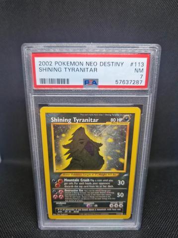 Shining Tyranitar Neo Destiny PSA 7 beschikbaar voor biedingen