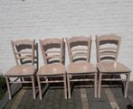 4 mooie houten stoelen, Ophalen, Gebruikt, Hout, Vier