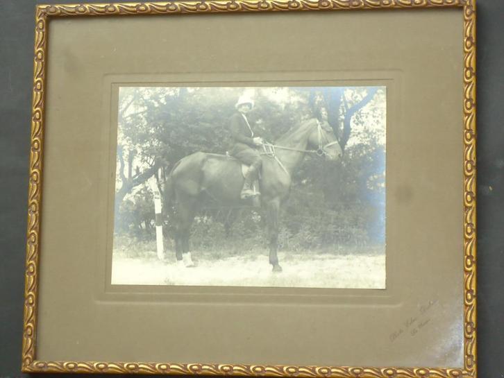 c1920 fotograaf EDMOND DUBOIS antieke foto DE PANNE te paard, Antiek en Kunst, Kunst | Tekeningen en Fotografie, Ophalen of Verzenden