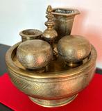 Ensemble pour Noix de Bétel en Bois et Laiton 1890-1910, Enlèvement ou Envoi